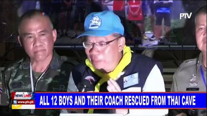 GLOBAL NEWS | All 12 boys and their coach rescued from Thai cave