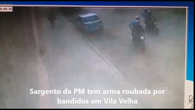 Sargento da PM tem arma roubada por bandidos em Vila Velha
