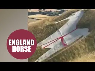 White Horse transformed into St George's Cross - but council workers remove red tape