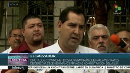 El Salvador: continúan movilizaciones contra privatización del agua