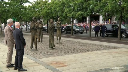 Harry and Meghan visit famine memorial in Dublin