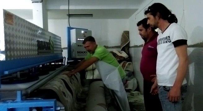 tam otomatik halı yıkama makinası,halı sıkma makinası maxis