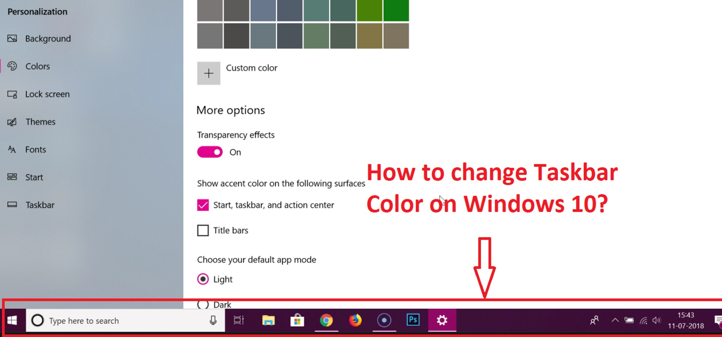 B rmikor Al zatoss g Adom ny Change Taskbar Color Win 10 Ingov ny