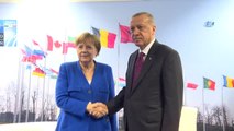 Cumhurbaşkanı Erdoğan, Almanya Başkanı Merkel ile Görüştü