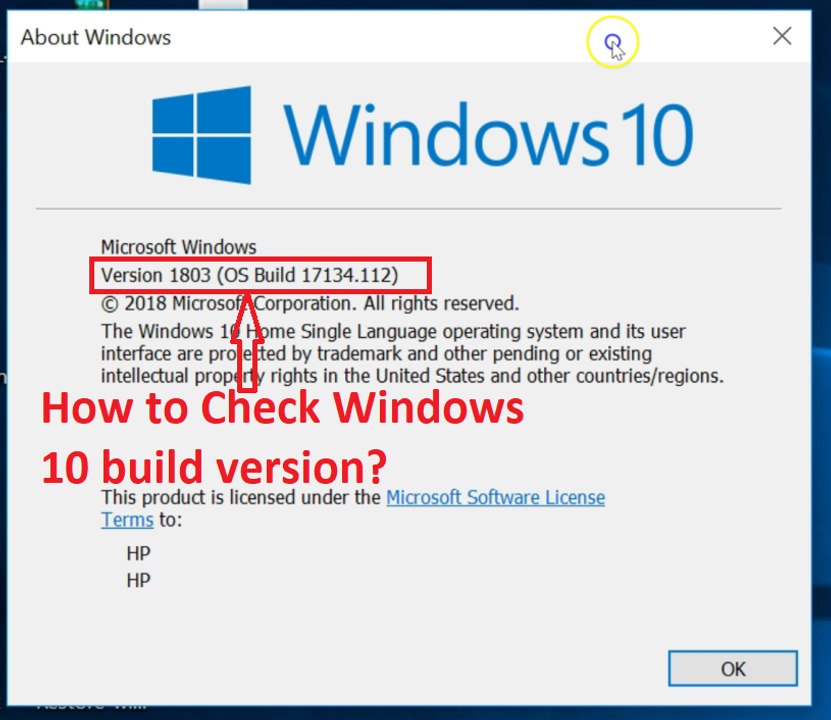 How to Check Windows 10 Build Version -2018?