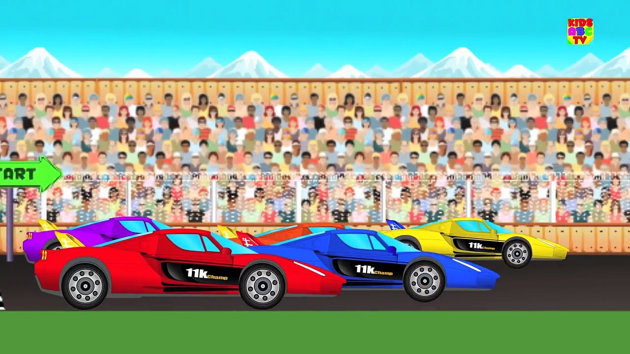 Sports car Finger Family | Racing car | Kids Car race