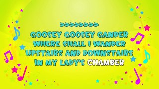 Goosey Goosey Gander | Karaoke | Nursery Rhyme | KiddieOK