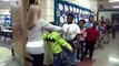 Female Teacher Doing Amazing Handshakes With Students