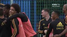  Belgium are in good spirits ahead of their semi-final with France  Will the Belgian Red Devils go all the way to the Final?
