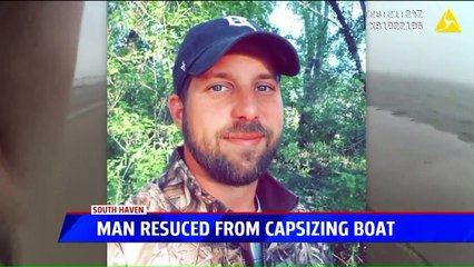 Bodycam Video Shows Police Officer Rescuing Man After Boat Capsizes