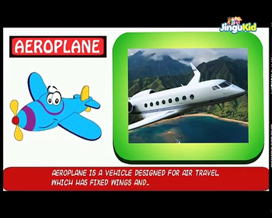 Learn Different Means of Transport | Nursery Rhymes | Preschool | Kindergarten