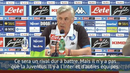 Naples - Ancelotti : ''La Juventus ne sera pas le seul concurrent au titre''