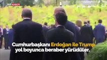 NATO Zirvesi'nde Macron ve Trump'tan Cumhurbaşkanı Erdoğan'a yakın ilgi