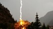 Lightning Bolt Strikes Tree in Front of Colorado Home
