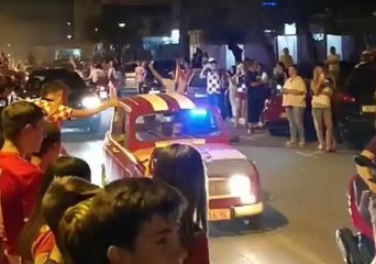 Celebrations Break Out in Croatia Streets After England Victory Advances Team to Final