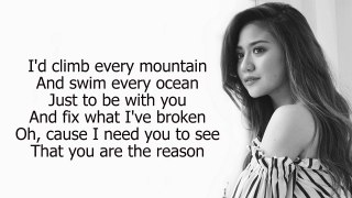 Morissette and Daryl Ong : You are the reason (lyrics)