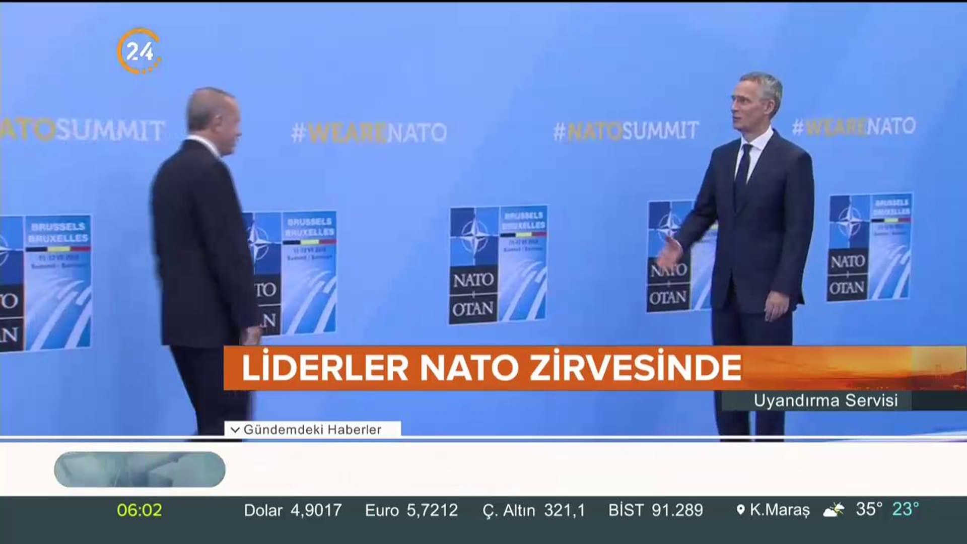 ⁣Erdoğan NATO Zirvesi'nde