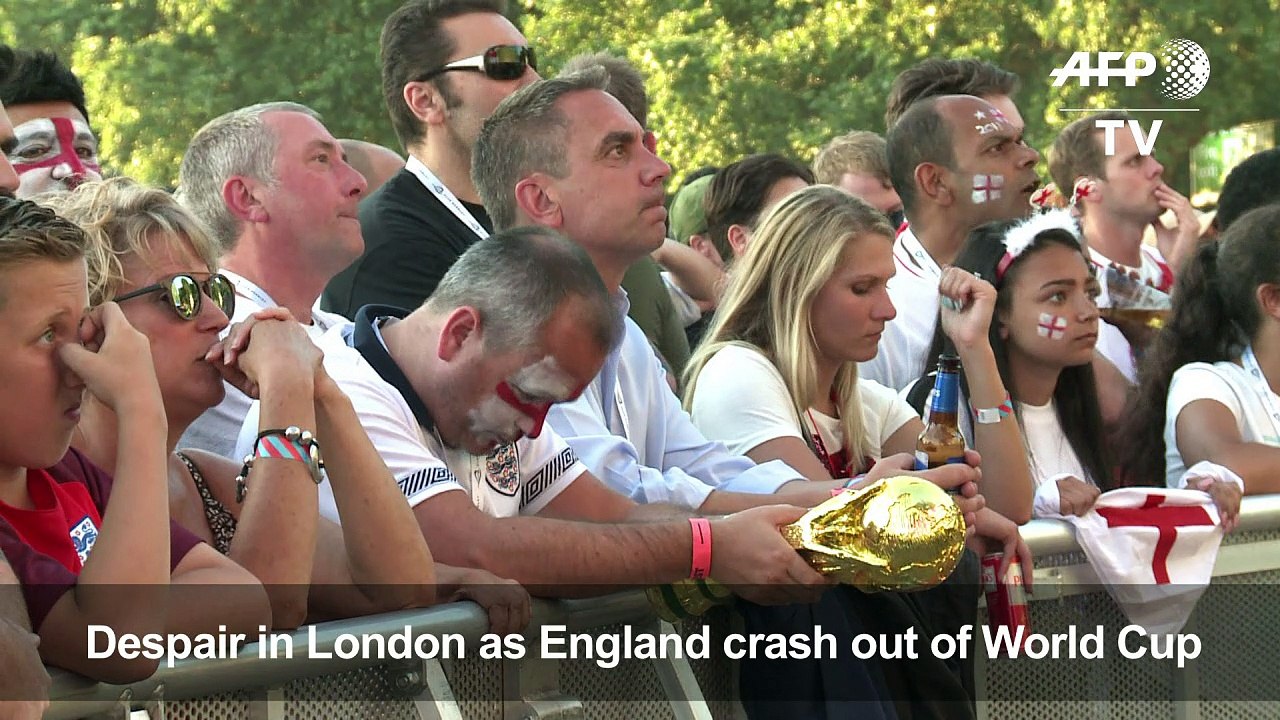 England fans 'gutted' after defeat in World Cup semi-final