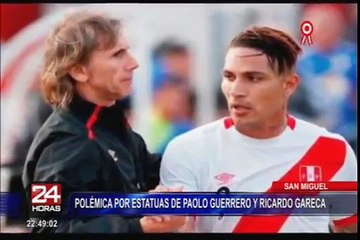 San Miguel: polémica generaron estatuas de Guerrero y Gareca