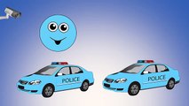Counting Police Cars | Learn Colors & Numbers for Kids | Animated Surprise Eggs filled with Colours