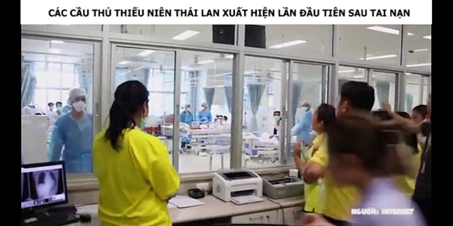 CÁC CẦU THỦ THIẾU NIÊN THÁI LAN XUẤT HIỆN LẦN ĐẦU TIÊN SAU TAI NẠN