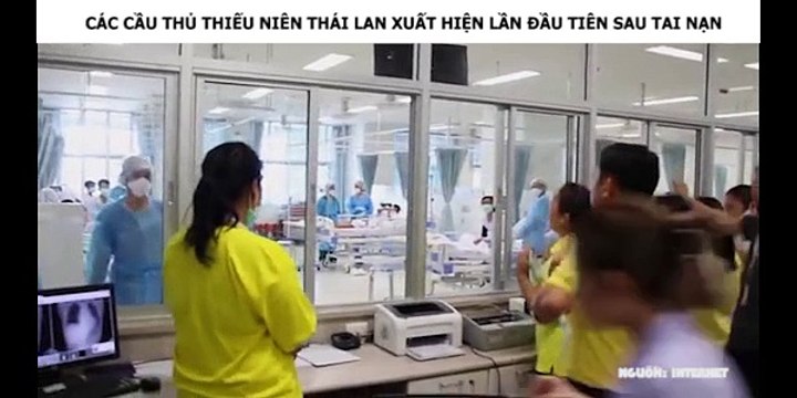 CÁC CẦU THỦ THIẾU NIÊN THÁI LAN XUẤT HIỆN LẦN ĐẦU TIÊN SAU TAI NẠN