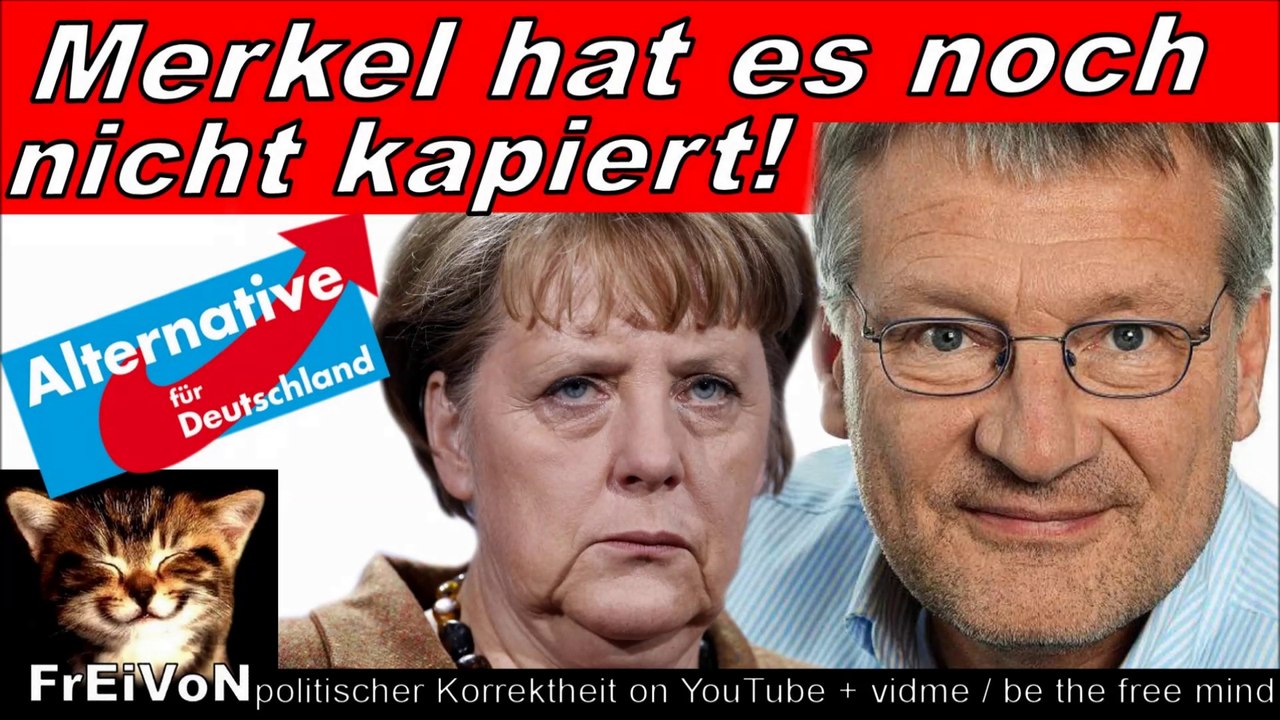 AfD * MEUTHEN über MERKEL: nicht kapiert, daß ihre ZEIT ABGELAUFEN ist!