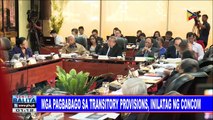 #SentroBalita: Mga pagbabago sa transitory provisions, inilatag ng ConCom