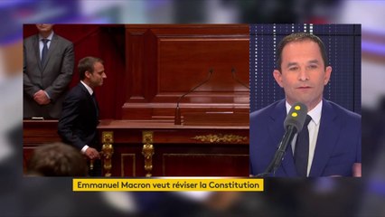 "Le président de la République s'autorise à convoquer le Congrès mais n'est pas responsable devant le Parlement" critique Benoît Hamon