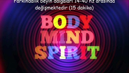 Farkındalık beyin dalgaları 14-40 hz arasında değişmektedir (15 dakika)