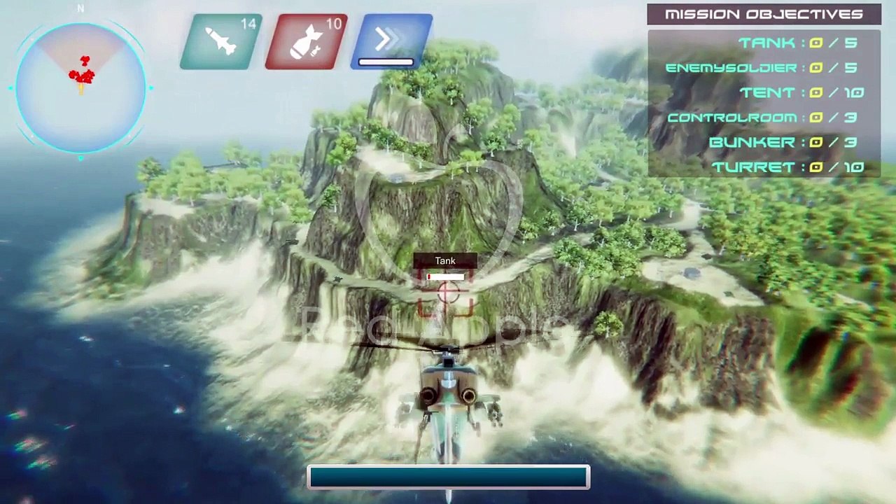 GunShip Battle Air Force Game Play : A Prototype Game Developed By Red Apple