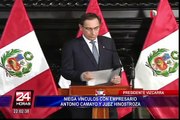 Caso CNM: Martín Vizcarra negó visita de Antonio Camayo a Palacio de Gobierno