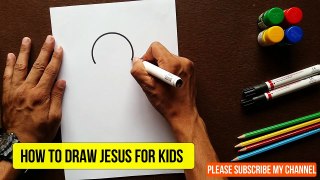 How to draw JESUS for kids