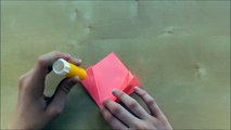 Origami Blume basteln mit Papier DIY Bastelideen Geschenke basteln
