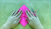 Origami Schleife falten 3D Geschenkschleife basteln mit Papier Weihnachten basteln DIY