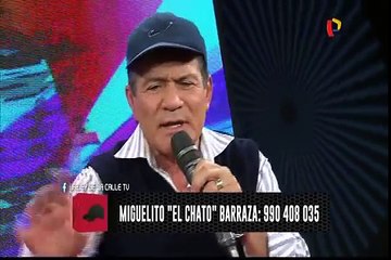 Miguel Barraza sacó más de una carcajada en los estudios de 'La ley de la calle'