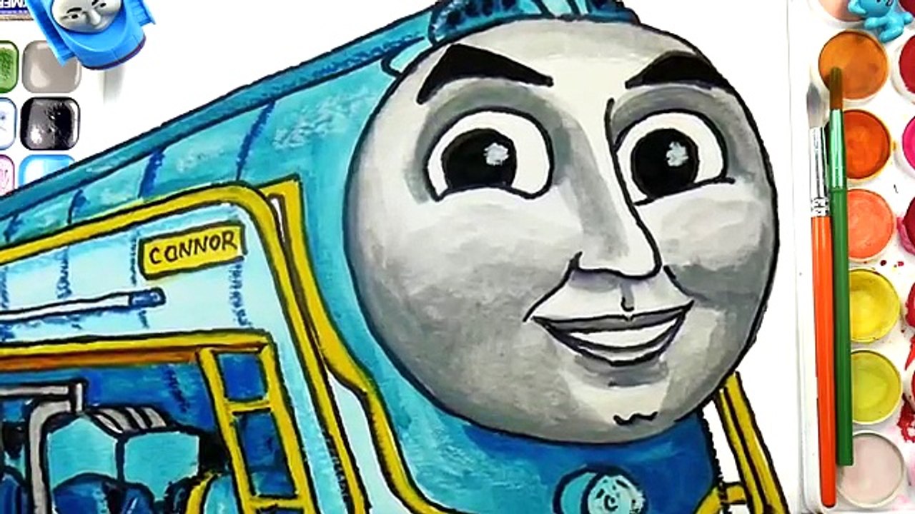 How to DRAW Train Thomas and Friends TRAINS Video for KIDS CONNOR Cautious ENGINE