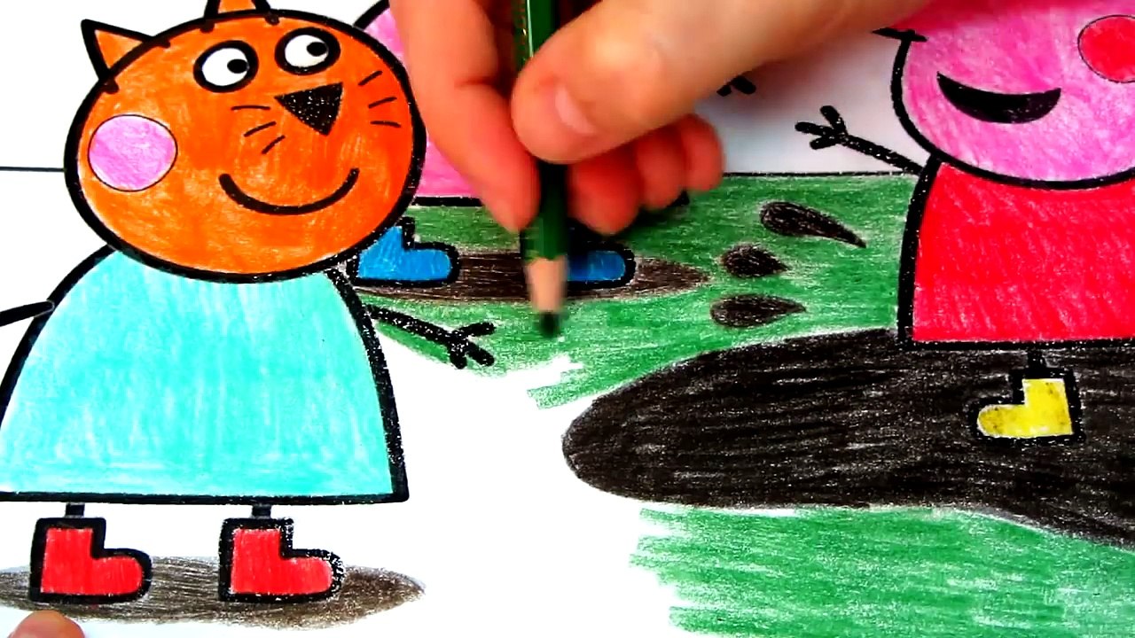 Peppa Pig and Her Friends Coloring Book Pages Kids Fun Art Coloring Video For Kids