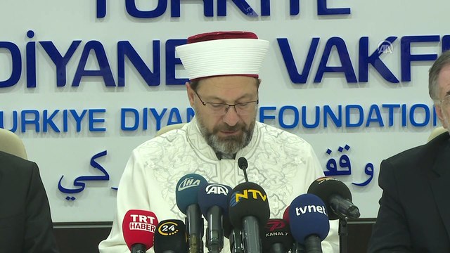 Diyanet İşleri Başkanı Erbaş: 'Vekalet yoluyla kurban kesim bedeli yurt içi 850, yurt dışı 625 TL olarak belirlenmiştir' - ANKARA