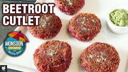 Beetroot Cutlet Recipe - How To Make Aloo Beetroot Pattice At Home - Monsoon Special - Smita