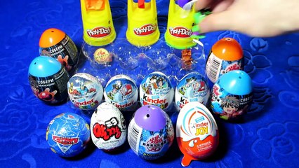 20 Surprise eggs. Kinder Surprise. Play Doh surprise eggs. Opening 20 Surprise eggs. 20サプライズの卵を開く