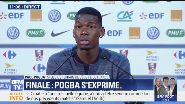 Coupe du monde: Je connais le goût de la défaite en finale. Vraiment, on veut finir bien , affirme Paul Pogba