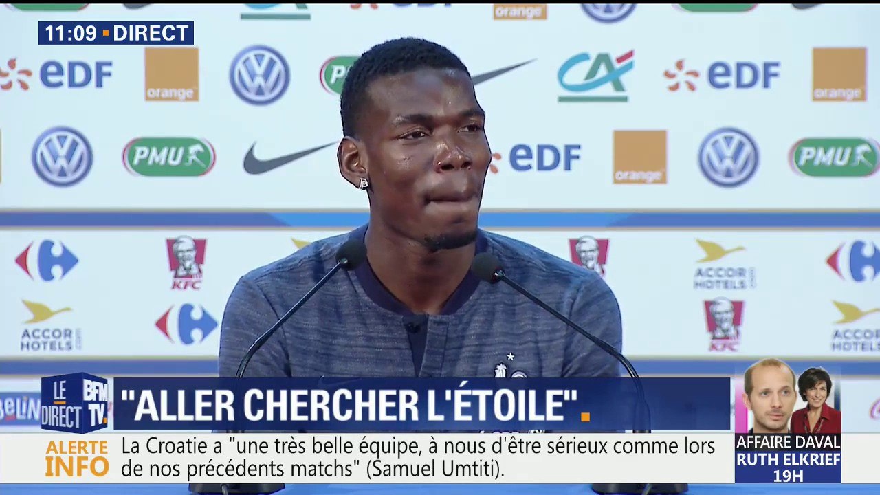 Coupe du monde: "La France d'aujourd'hui est avec pleines couleurs, elle est belle comme ça", estime Paul Pogba
