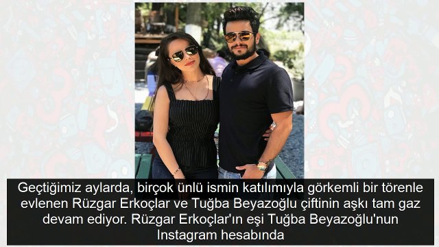 Rüzgar Erkoçlar Tuğba Beyazoğlu 9 ay önce evlendiler 'Biz artık üç kişiyiz'