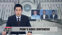 S. Korea's ex-leader Park Geun-hye's 'doorknob trio' get prison terms for taking illicit funds