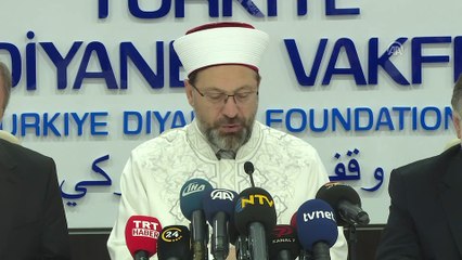 Diyanet İşleri Başkanı Erbaş: 'Vatandaşlarımızı kurban vekaleti konusunda istismara karşı hassas ve uyanık olmaya davet ediyorum'- ANKARA