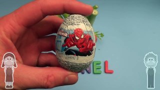 Spider-Man Surprise Egg Word Jumble! Spelling Fruits and Veggies! Lesson 16