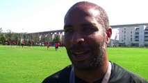 Eric Chelle l'entraîneur du FC Martigues fait le point après une semaine d'entraînement