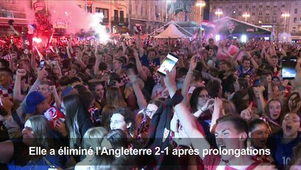 Mondial-2018: liesse à Zagreb après la victoire de la Croatie