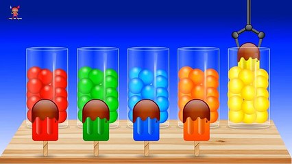 Learn Colors for Kids with Ice Cream Making Machine | Kids Fun Educational Videos for Children